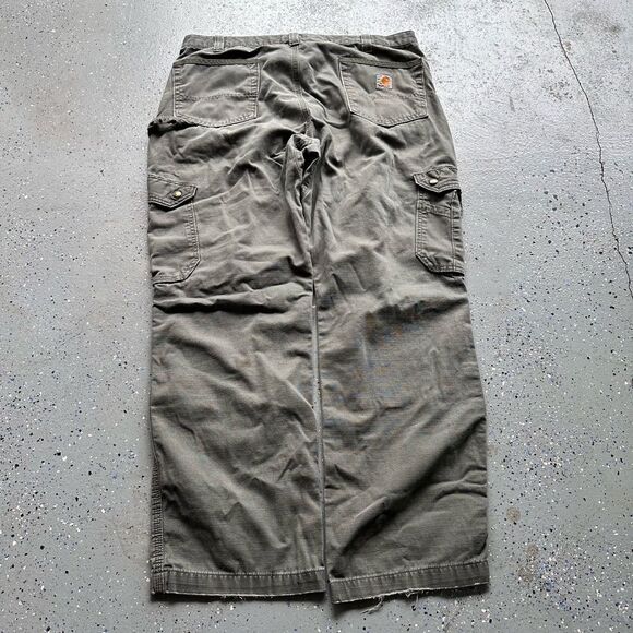 Carhartt Other - Carhartt Vintage Double Knee Cargo Workwear W38x30 Faded Olive Green